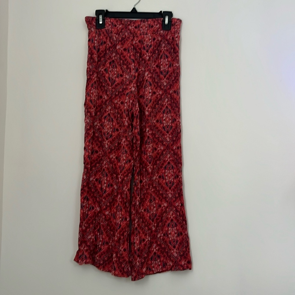 Bandana coral flowy pants for short girls!